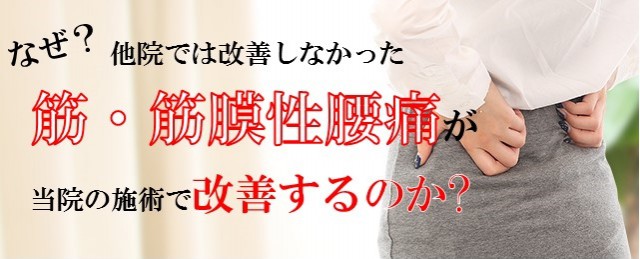 筋・筋膜性腰痛がなぜ改善するのか