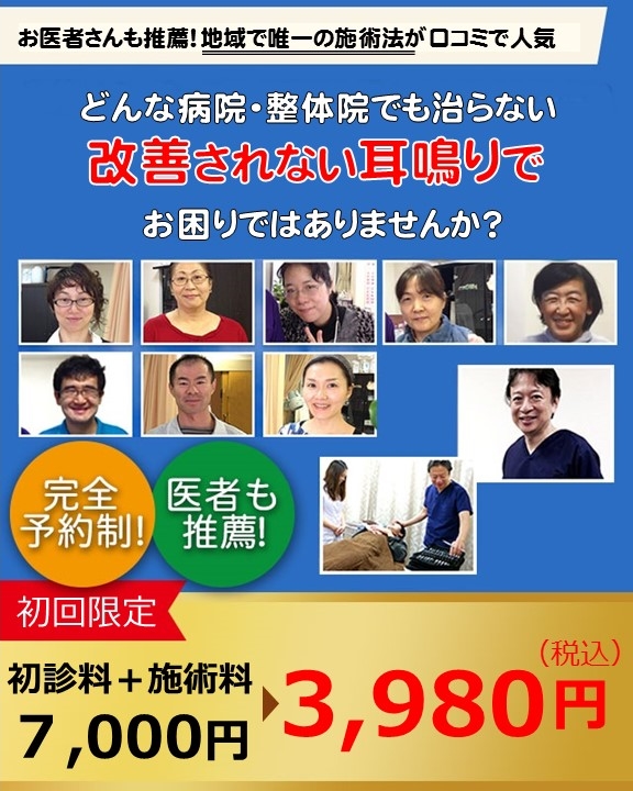 耳鳴りでお困りではありませんか